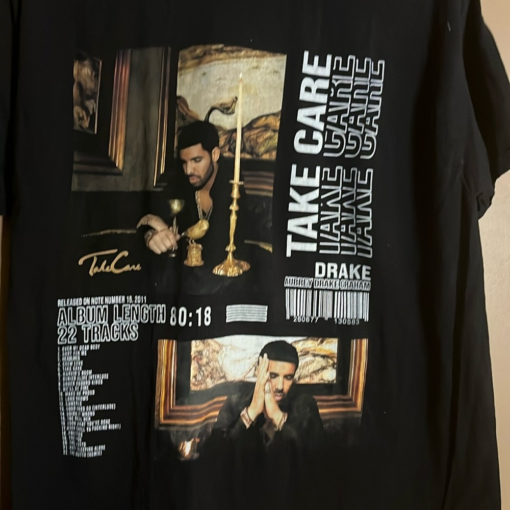 😄Drake Take Care Tshirt Large